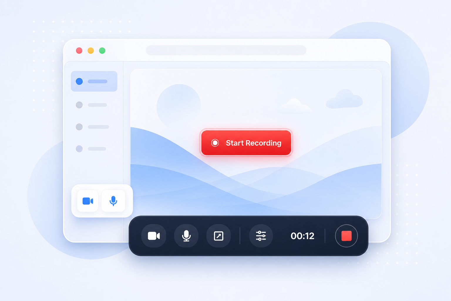 Clippi recording interface preview